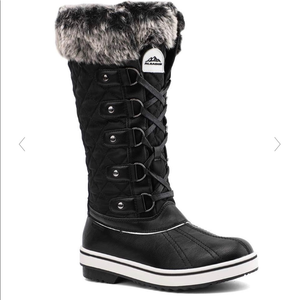 Black Snow Boots
